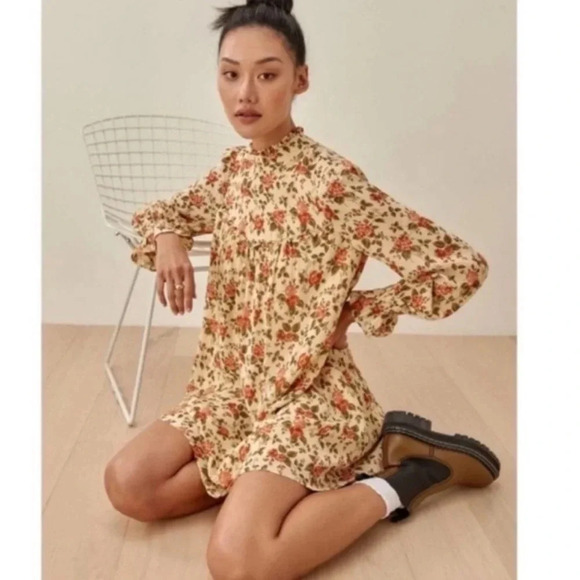 Reformation Jourdan Floral boho mini dress - Picture 2 of 14